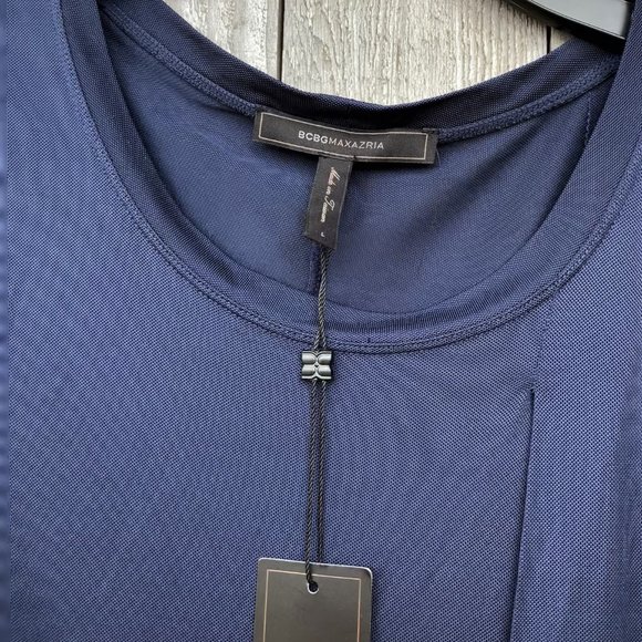 "Bcbg MAXAZRIA Evie Bubble Hem Dress" color -DINK  SZ L  NWT - Picture 2 of 9